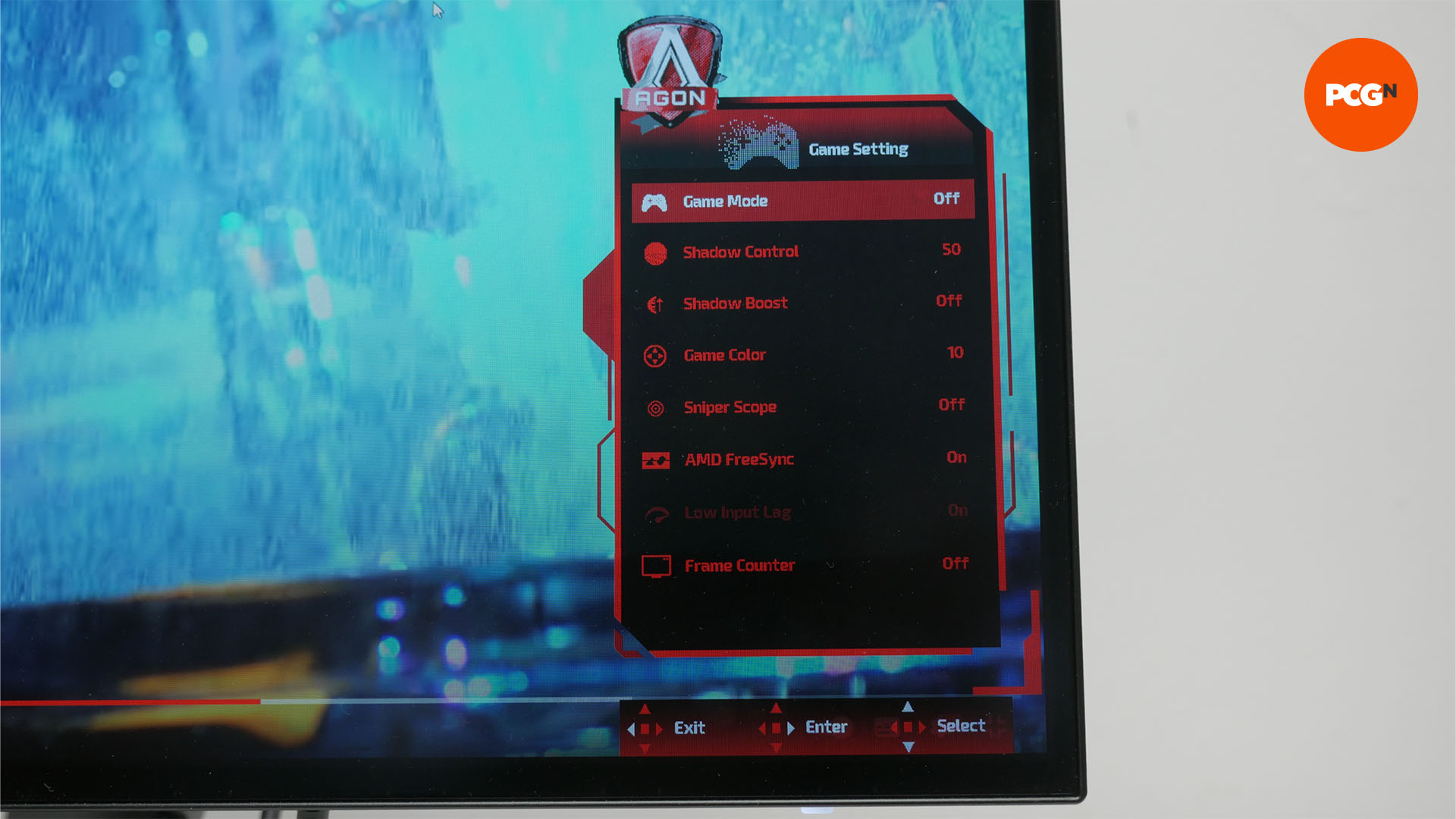 aoc agon pro ag276qzd review 09 osd game mode